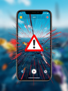 Roblox character on a fishing dock showing an error code 279 connection issue on a mobile screen