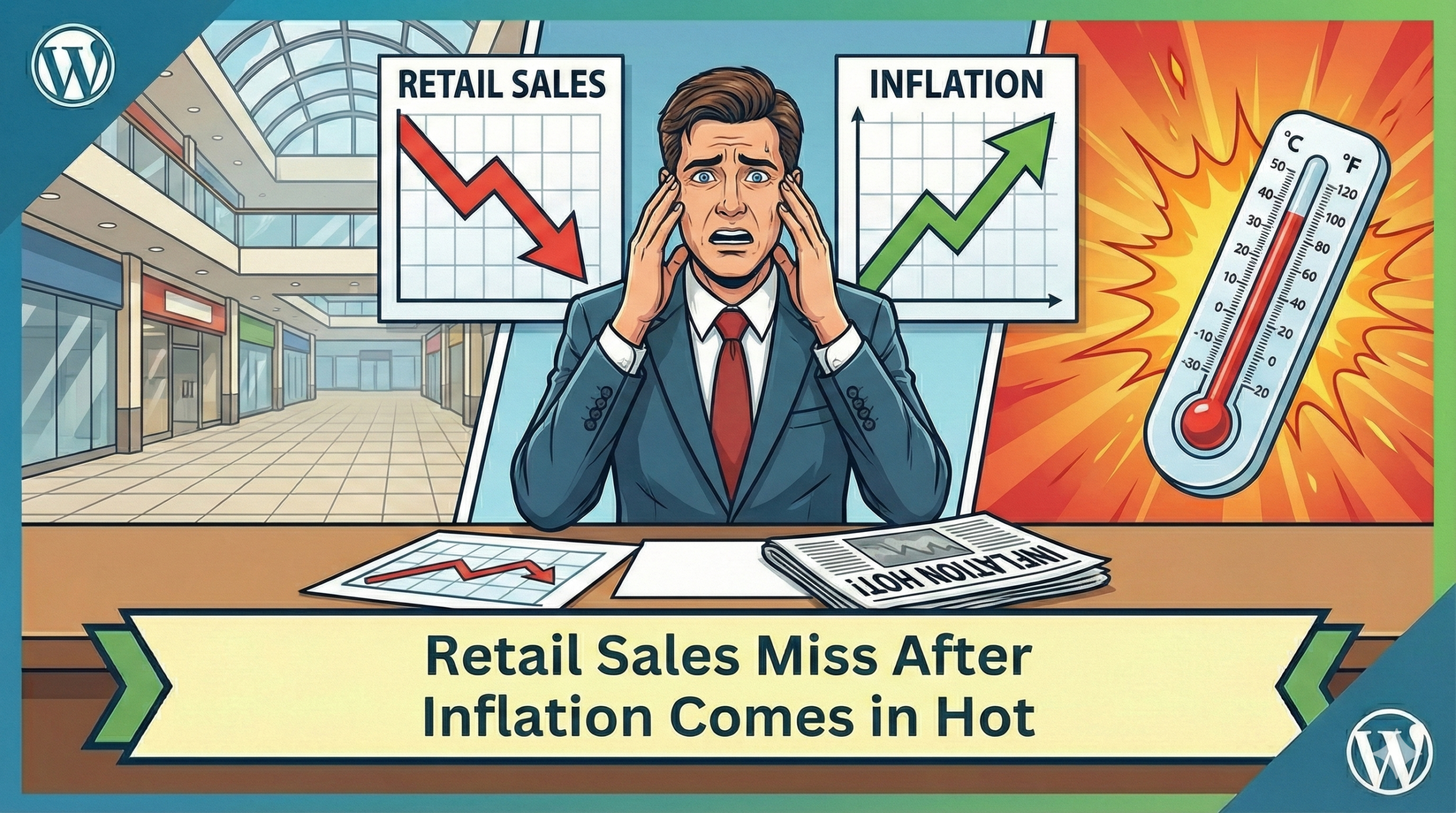 Read more about the article Retail Sales Miss After Inflation Comes in Hot